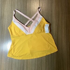 Time and Tru Yellow & Pink Camisole – Size 1X – NWT